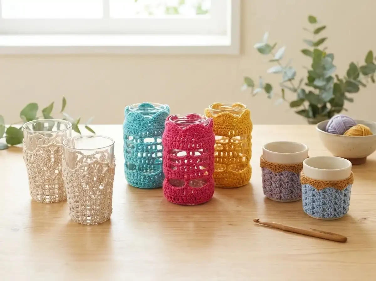 3 Beautiful Crochet Cup Cozy Ideas: Lace, Color & Texture